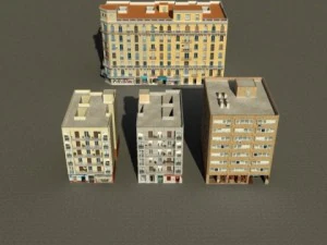3d models building collection 8992 3D Model