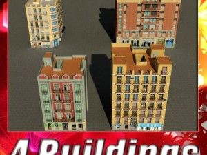 3d models building collection 93  96 Modelo 3D