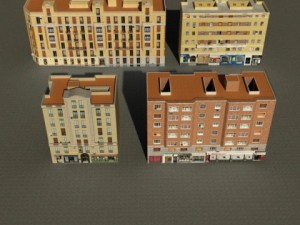 3d models building collection 101  104 3D Model