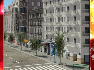 5 city blocks collection 3D Model
