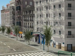 5 city blocks collection 3D Model