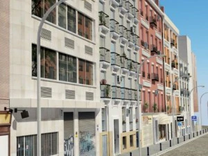 5 city blocks collection 3D Model