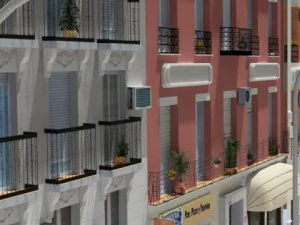 5 city blocks collection 3D Model