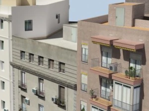 5 city blocks collection 3D Model