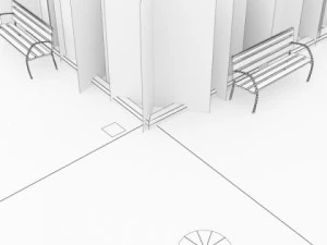 5 city blocks collection 3D Model