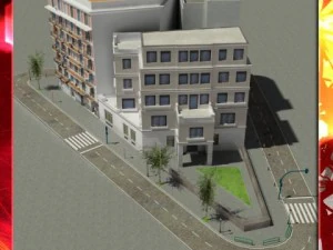 5 city blocks collection 3D Model