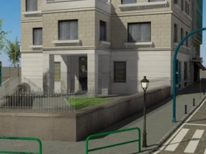 5 city blocks collection 3D Model
