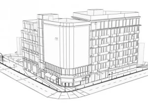 5 city blocks collection 3D Model