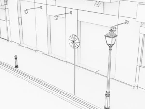 5 city blocks collection 3D Model