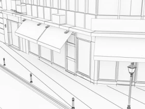 5 city blocks collection 3D Model