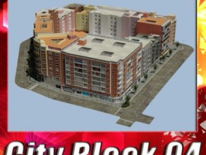 5 city blocks collection Model 3D