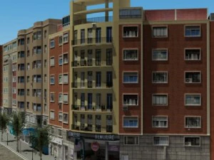 5 city blocks collection 3D Model