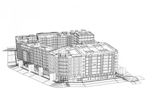 5 city blocks collection 3D Model