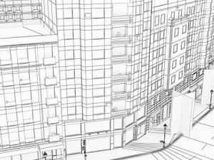 5 city blocks collection Model 3D
