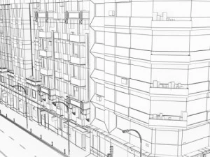 5 city blocks collection 3D Model