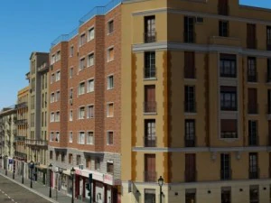 5 city blocks collection 3D Model