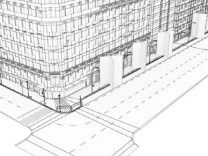 5 city blocks collection 3D Model