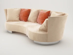 embrace velvet sofa 3D Model