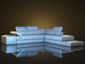 serafina corner sofa Modello 3D