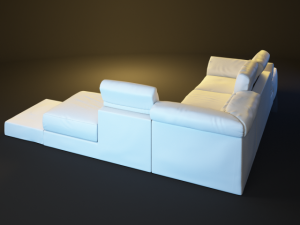 serafina corner sofa Modèle 3D