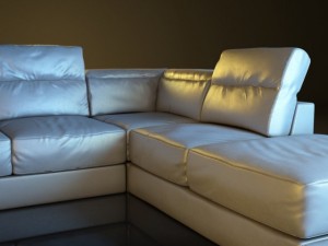 serafina corner sofa Modèle 3D