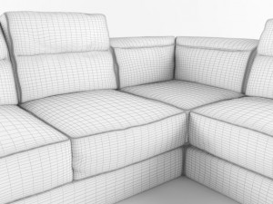 serafina corner sofa Modèle 3D