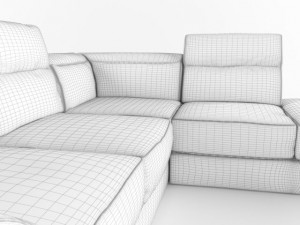 serafina corner sofa Modèle 3D