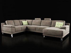modern sectional sofa 3D Model