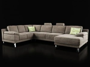 modern sectional sofa 3D Model