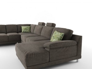 modern sectional sofa 3D Model