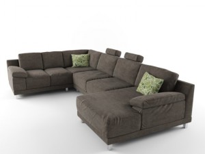 modern sectional sofa 3D Model