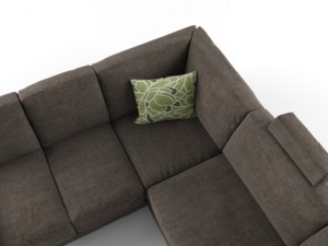 modern sectional sofa 3D Model