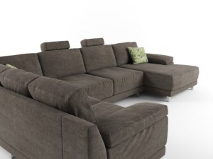 modern sectional sofa 3D Model