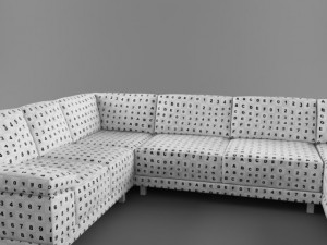 modern sectional sofa 3D Model