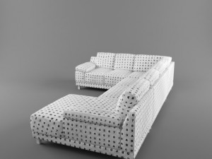 modern sectional sofa 3D Model