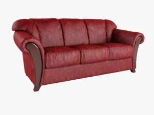 贝拉沙发带折叠床 3D 模型