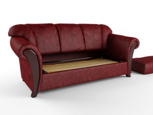 bella sofa with folding bed Modelo 3D
