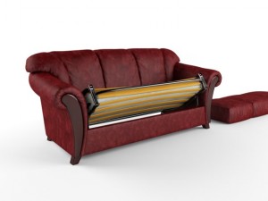 bella sofa with folding bed Modelo 3D