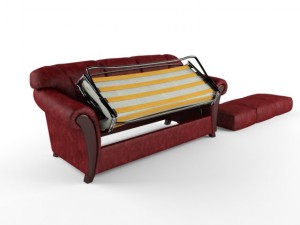 bella sofa with folding bed Modelo 3D