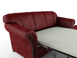 bella sofa with folding bed Modelo 3D