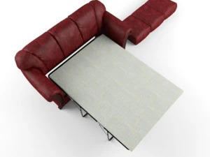 bella sofa with folding bed 3D Model
