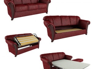 bella sofa with folding bed Modelo 3D