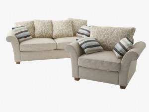 modern sofa and armchair Modello 3D