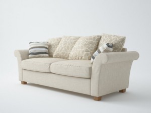 modern sofa and armchair Modello 3D