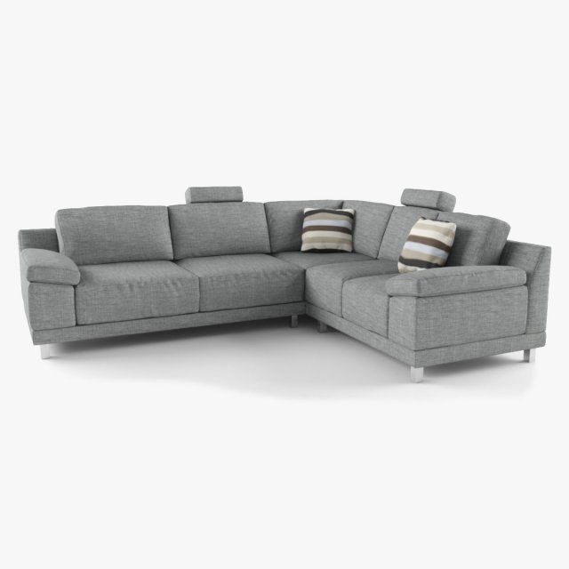 modern corner sofa Model 3D .c4d .max .obj .3ds .fbx .stl .blend 