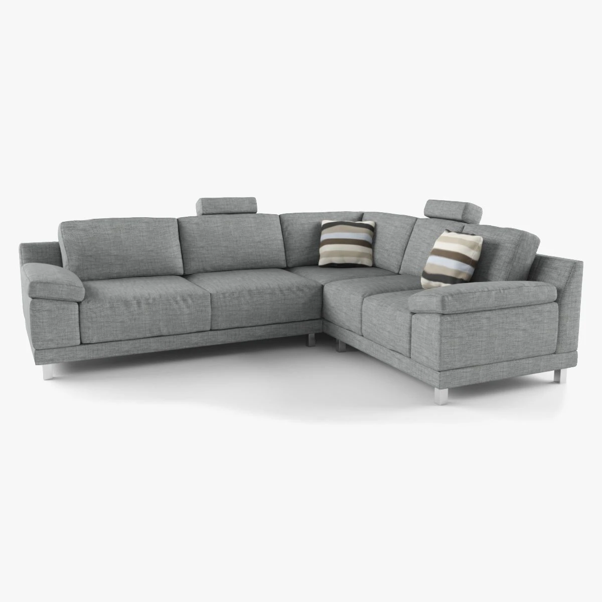 modern corner sofa 3D Model .c4d .max .obj .3ds .fbx .stl .blend 