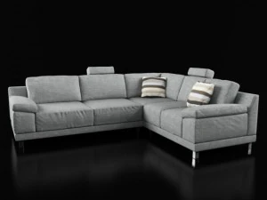 modern corner sofa 3D Model