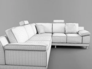 modern corner sofa 3D Model