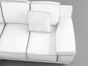 modern corner sofa 3D Model