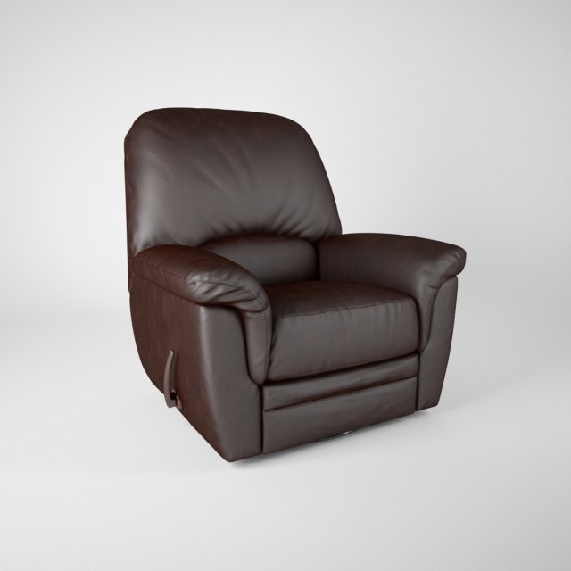 armchair with recliner Modelo 3D .c4d .max .obj .3ds .fbx .stl .blend 